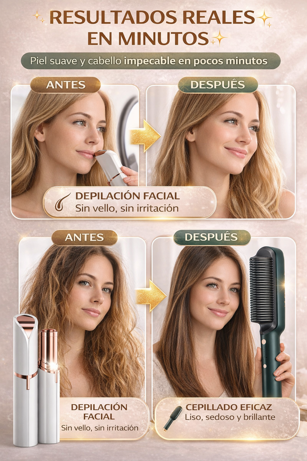 Depiladora Facial ™ + Cepillo Alisador™