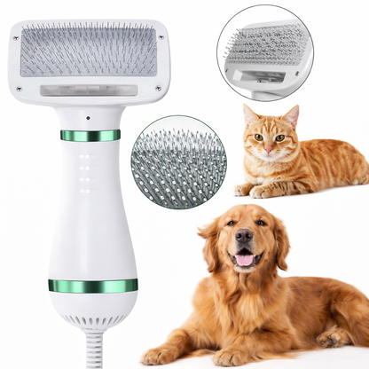 CEPILLO SECADOR PEINE™  2 EN 1 MASCOTAS